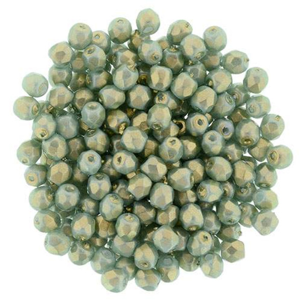 Firepolish 3mm Czech Glass Beads HEAVENS ETHEREAL HALO