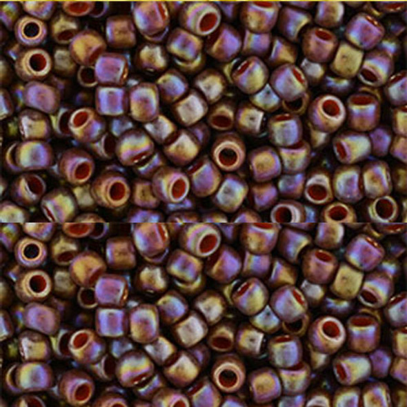 SIZE-11 #2640F BURNT ORANGE SEMI GLAZED RAINBOW Toho BEADS