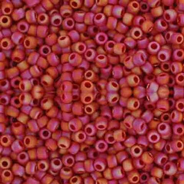 SIZE-11 #405F OPAQUE RAINBOW FROSTED CHERRY Toho BEADS