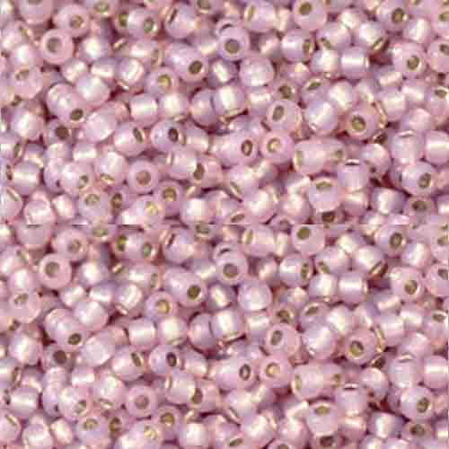 SIZE-11 #PF2121 MILKY LT. AMETHYST SILVER LINED PERMAFINISH Toho BEADS