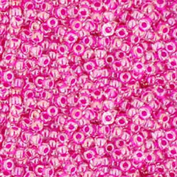 SIZE-11 #350 CRYSTAL FUCHSIA LINED Toho BEADS SIZE-11 #350 CRYSTAL FUCHSIA LINED Toho BEADS