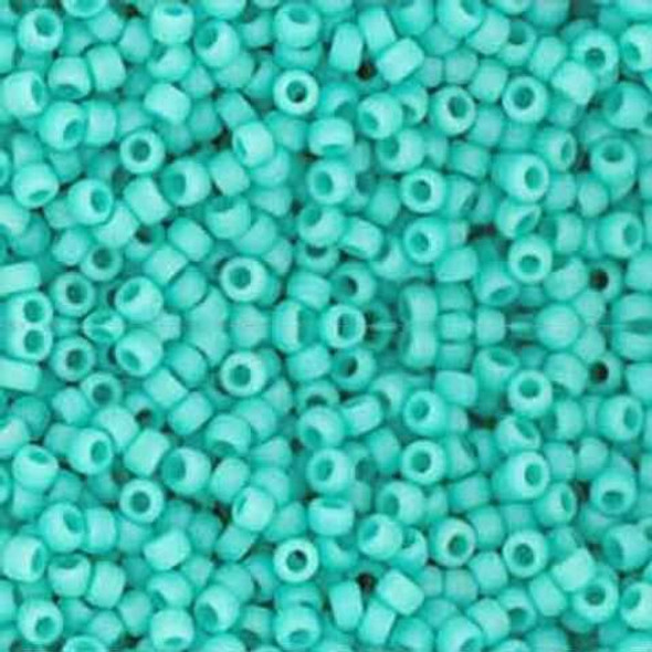 55F TURQUOISE  OPAQUE FROSTED Toho Beads