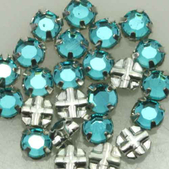 Extra Quality Rose Montees SS20 Preciosa Crystal BLUE ZIRCON Bunch