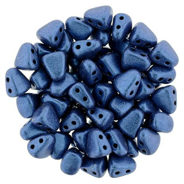 Nib-Bit Beads Blue Metallic Suede