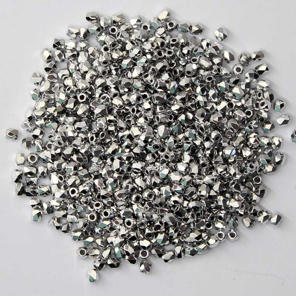 TRUE Firepolish Czech Glass Beads CRYSTAL FULL LABRADOR