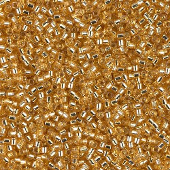 SIZE-11 #DB0042 GOLD SILVER LINED Delica Miyuki Seed Beads