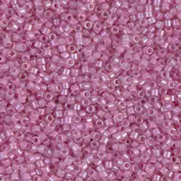 SIZE-11 #DB0072 ORCHID LINED CRYSTAL LUSTER Delica Miyuki Seed Beads