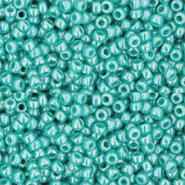 SIZE-11 #132 OPAQUE LUSTERED TURQUOISE Toho Round Seed Beads