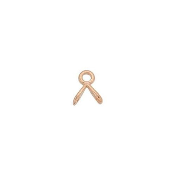 Rose Gold Plated Cymbal Triades GEMDUO Bead Ending