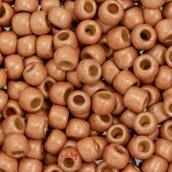 SIZE-6 #PF551F PERMAFINISH GALVANIZED MATTE ROSE GOLD Toho Round Seed Beads