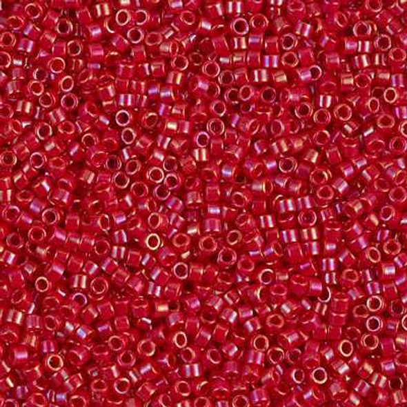 SIZE-11 #DB0214 OPAQUE RED LUSTER Delica Miyuki Seed Beads