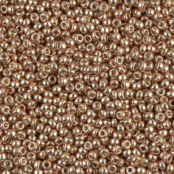 SIZE-15 #4204 DURACOAT GALVANIZED CHAMPAGNE Miyuki Round Seed Beads