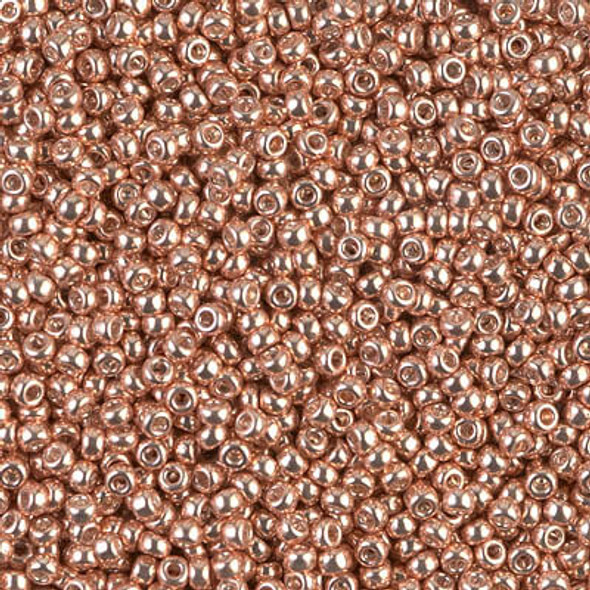 SIZE-11 #1072L GALVANIZED APRICOT GOLD Miyuki Round Seed Beads