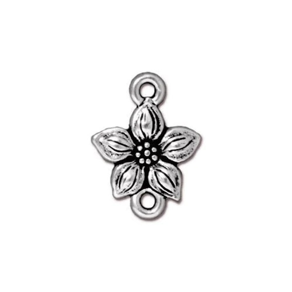 TierraCast 17mm Antiqued Silver Plated APPLE BLOSSOM CHARM