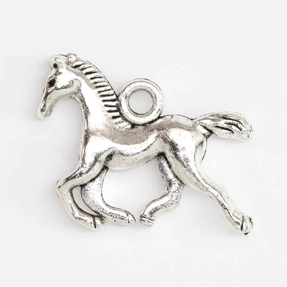 20x14mm Silver Plated HORSE CHARM