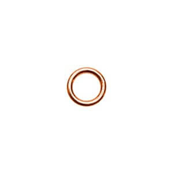 6mm Copper Plated 20 gauge OPEN ROUND JUMP RINGS