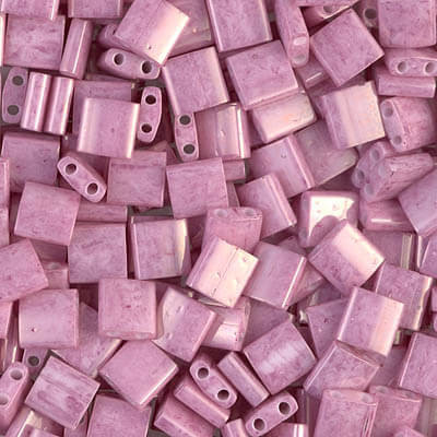 Perline Miyuki Tila Bianco Opaco 5x5 Mm - 7.2g, 2 Buchi, Per Gioielli Fai Da Te
