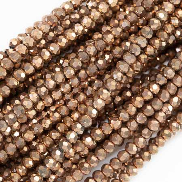 3x2mm LT. BRONZE METALLIC Chinese Crystal