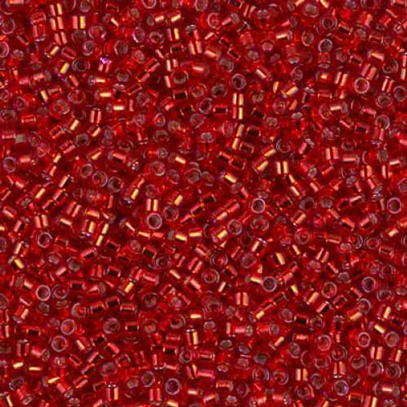 SIZE-11 #DB0602 RED SILVER LINED DYED Delica Miyuki Seed Beads