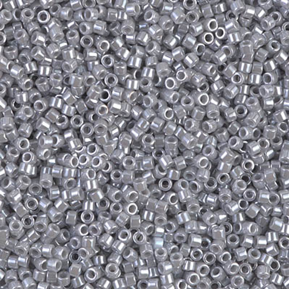 SIZE-11 #DB1570 OPAQUE GHOST GRAY LUSTER Delica Miyuki Seed Beads