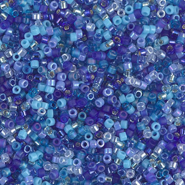 SIZE-11 BLUEBERRY PIE MIX Delica Miyuki Seed Beads
