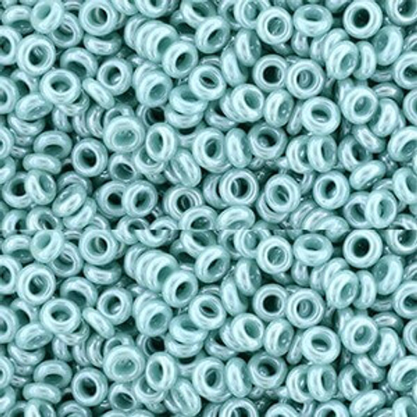 SIZE-8 #132 OPAQUE LUSTERED TURQUOISE Toho Demi Seed Beads