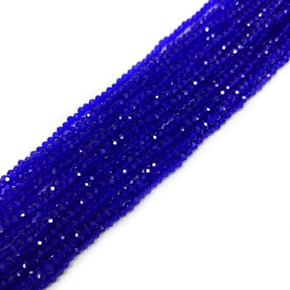 Chinese Crystal Rondelle Beads 3x2mm SAPPHIRE