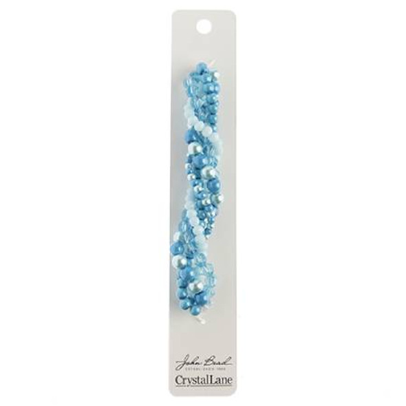 Twisted Bead Strands Brunnera BLUE MIX