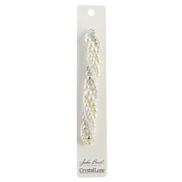 Twisted Bead Strands Ranunculus WHITE MIX