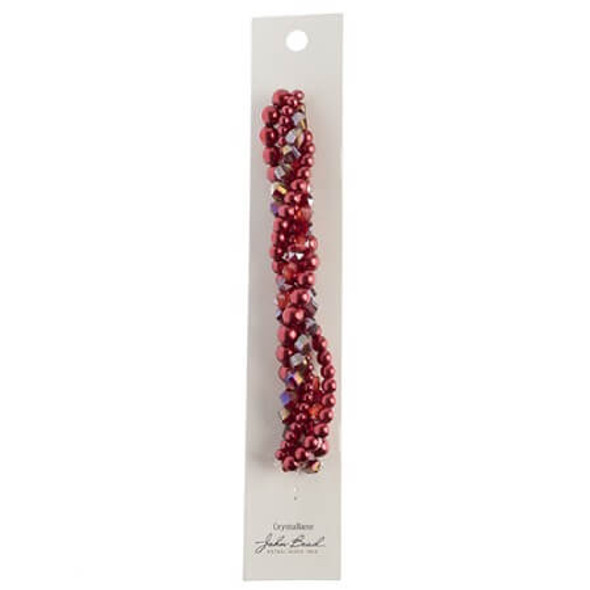 Twisted Bead Strands Dahlia RED MIX