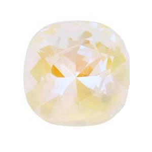 Krakovski Crystal Cushion Fancy Stone 12mm CRYSTAL SHELL Delite Fireglow