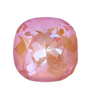 Krakovski Crystal Cushion Fancy Stone 12mm JUICY PEACH Delite Fireglow