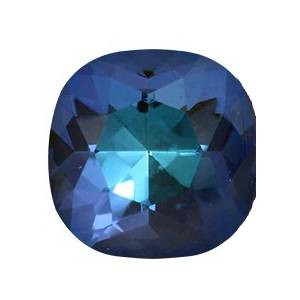 Krakovski Crystal Cushion Fancy Stone 12mm MONTANA BLUE Delite Fireglow