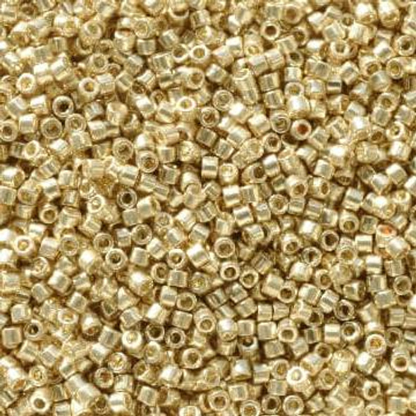 Delica Miyuki Seed Beads SIZE-11 #DB2501 DURACOAT GALVANIZED PALE GOLD