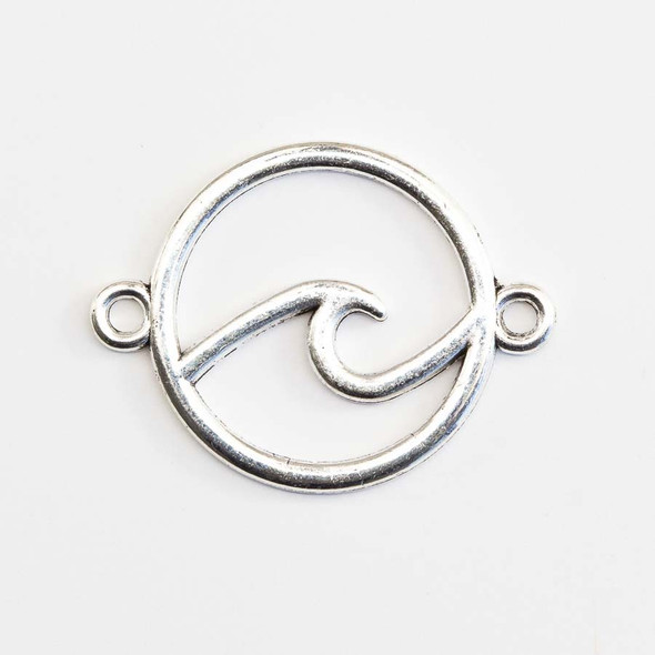 circle link wave connector bracelet and necklace component frame