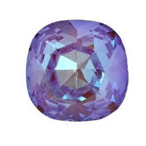 Krakovski Crystal Cushion Fancy Stone 12mm VIOLET Delite Fireglow