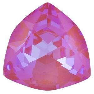 Krakovski Crystal Trillion Cut Stone 12mm RED CORAL Delite Fireglow