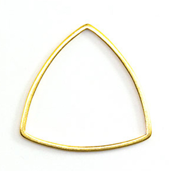 Frame Link TRIANGLE Connector 20mm GOLD PLATED for earrings and jewelry