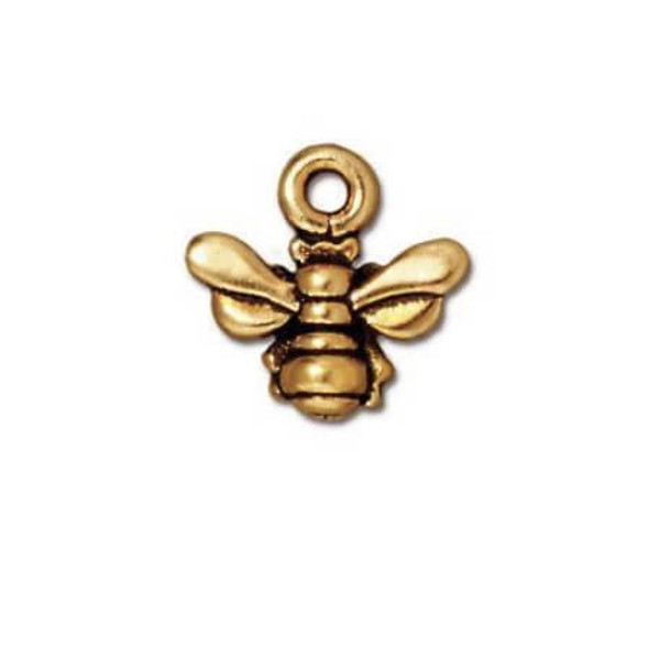 TierraCast CHARM-Honeybee-Gold Plated