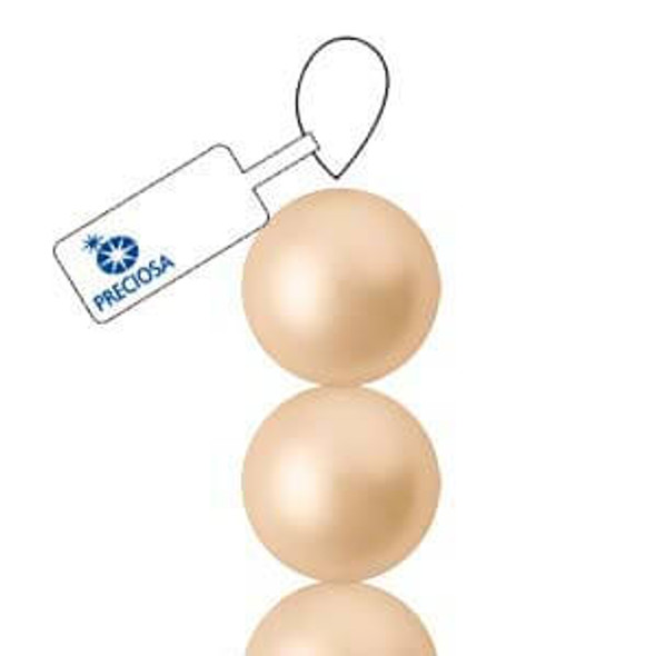 Preciosa Maxima 6mm Round GOLD Pearls