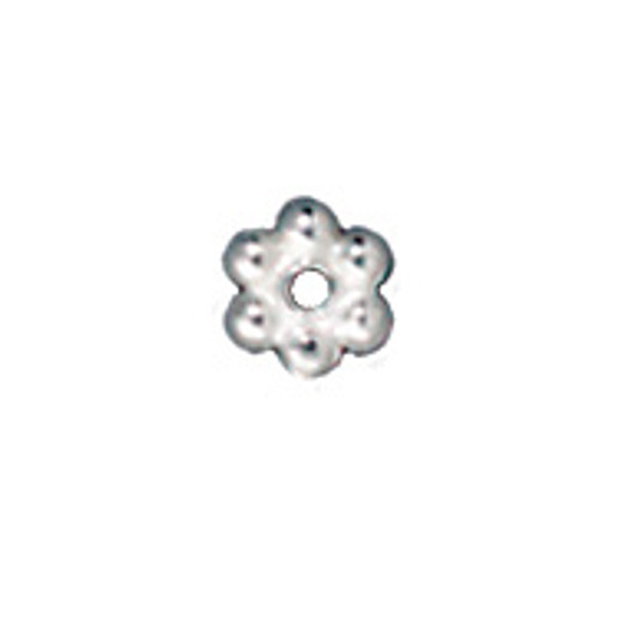 TierraCast HEISHI-Daisy Spacer 3mm-Silver Plated