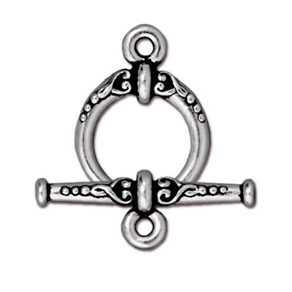 TierraCast TOGGLE CLASP Heirloom Antiqued Silver Plated