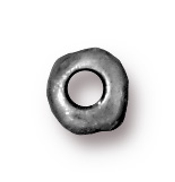 TierraCast HEISHI-Nugget Spacer 5mm w/2mm Hole-Antiqued Pewter