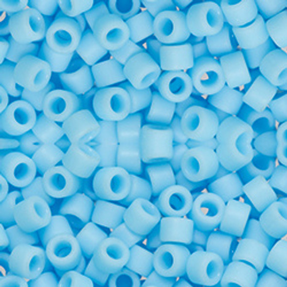 Toho AIKO 11/0 Seed Beads OPAQUE FROSTED BLUE TURQUOISE