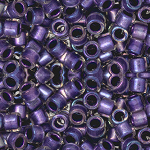 Toho AIKO 11/0 Seed Beads ROYAL PURPLE-LINED CRYSTAL LUSTER RAINBOW Toho AIKO 11/0 Seed Beads ROYAL PURPLE-LINED CRYSTAL LUSTER RAINBOW