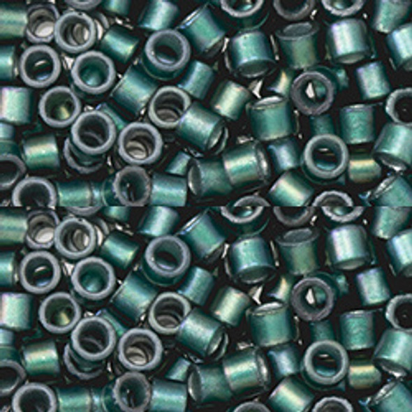 Toho AIKO 11/0 Seed Beads TEAL-LINED CRYSTAL