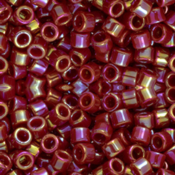 Toho AIKO 11/0 Seed Beads OPAQUE CHERRY RAINBOW