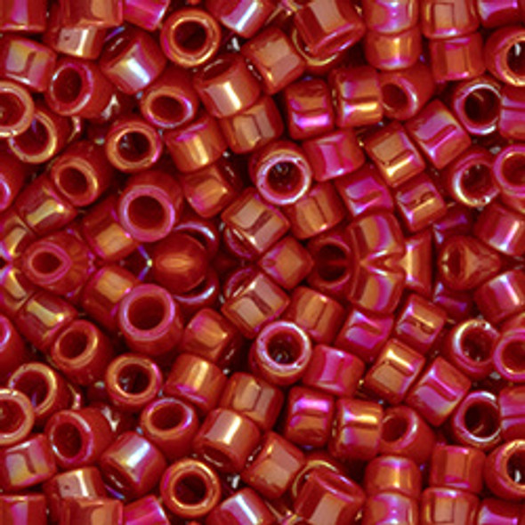 Toho AIKO 11/0 Seed Beads OPAQUE PEPPER RED RAINBOW