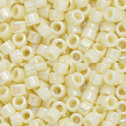 Toho AIKO 11/0 Seed Beads OPAQUE LT BEIGE RAINBOW