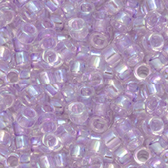 Toho AIKO 11/0 Seed Beads TRANSPARENT DYED LAVENDER MIST RAINBOW